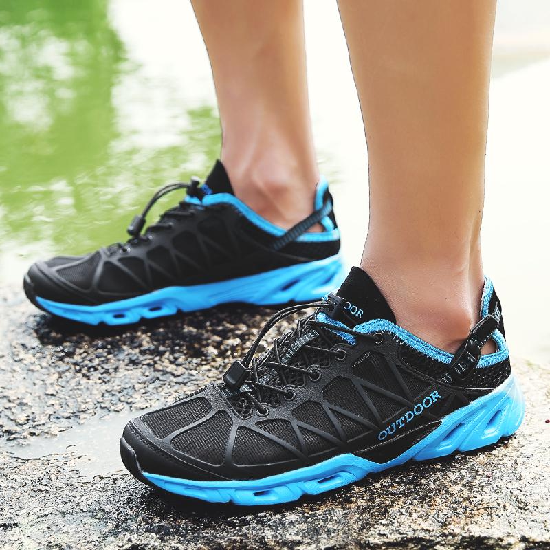 New tourist hiking shoes outdoor fishing breathable non-slip hiking shoes quick dry Shuo Creek shoes couples light