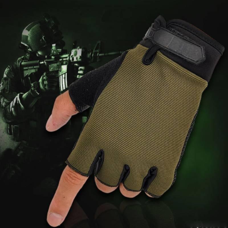 Durable Knitted Half Finger Gloves For Outdoor Adventures And Sports Protection