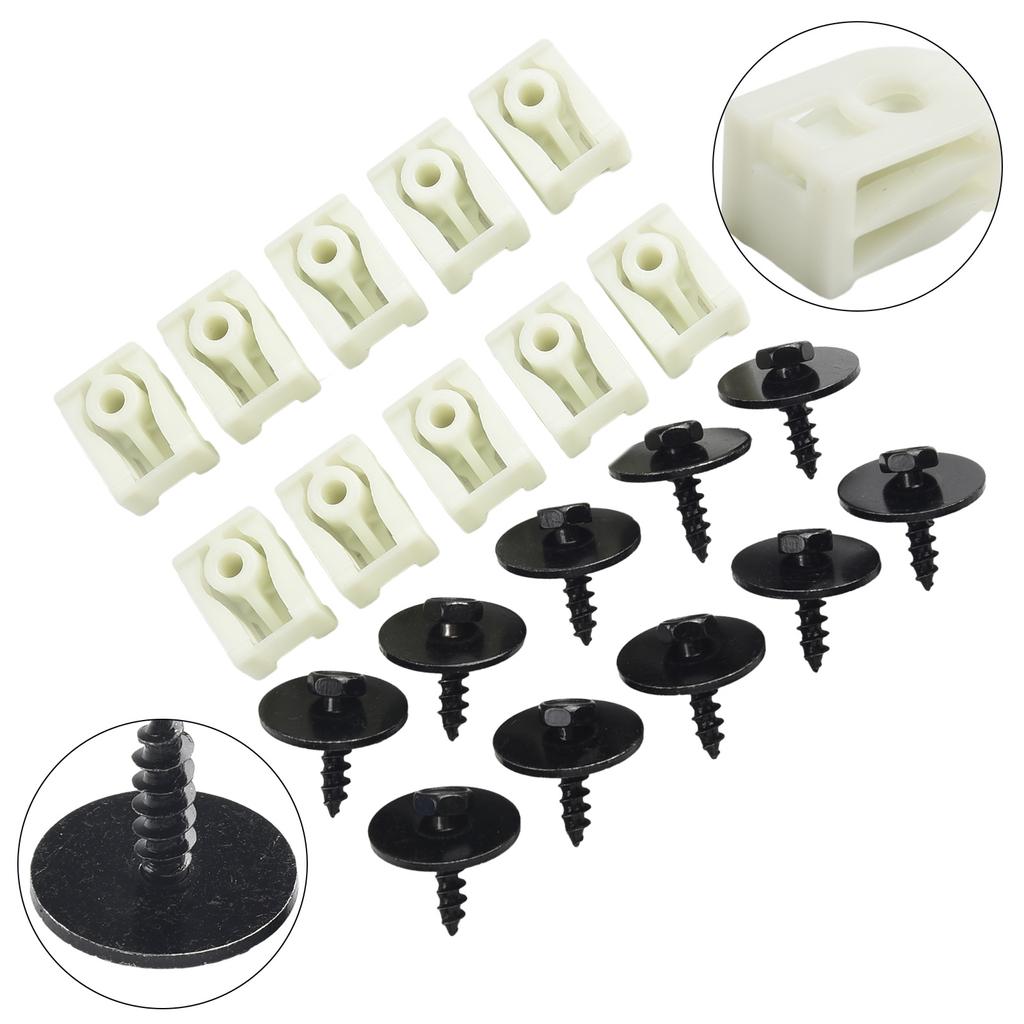 Replace Your BMW's Front Fender Liner CClip and Hex Bolt with 10+10PC Combo Part Number 07147311312 07149213164