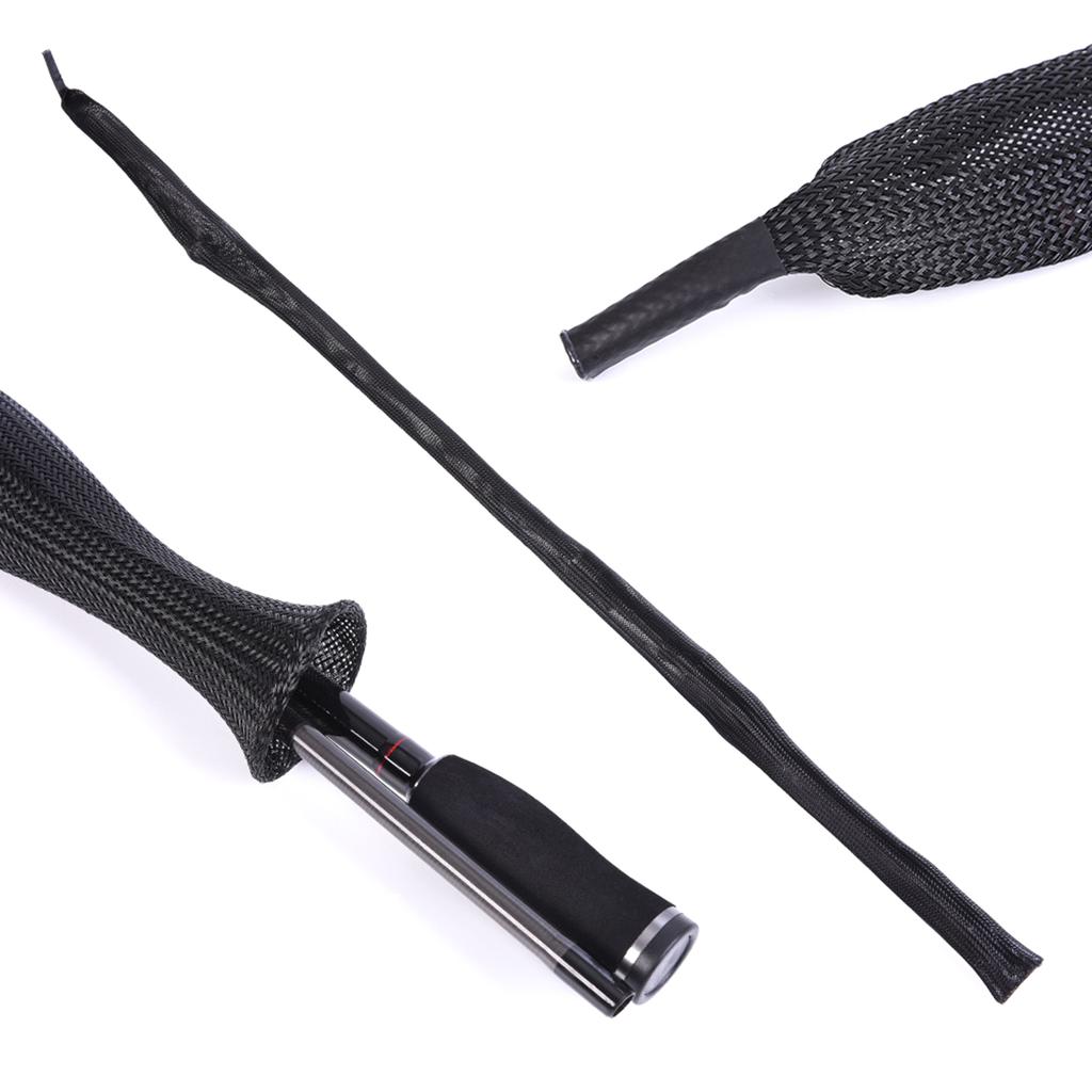 Fishing Rod Socks Fishing Rod Sleeve Elastic Fishing Rod Protect Cover for Spinning Baitcasting Rod Fishing Poles Covers