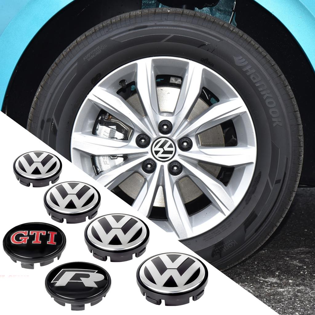 2026 New 4PCS 56mm 65mm Car Wheel Center Hub Caps Cover Badge Auto Decoration Accessories For VW Volkswagen Golf Polo Jetta Passat Touran
