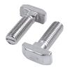 CYCLI-M8 Thread T-Slot Drop-In Stud Sliding Screw Bolt Silver Tone 30Pcs