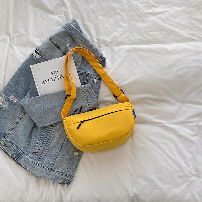 Large-capacity Bag Women's 2025 Summer New Casual Nylon Cloth Dumpling Bag Simple Commuter Shoulder Messenger Women's Bag