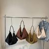 Solid Color Nylon Large Capacity Shoulder Bags 2026 High Quality Retro Bags for Women Commuting Sewing Thread Casual Tote Bags