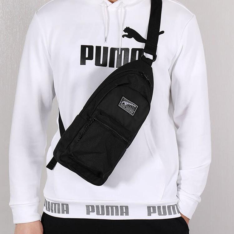 New PUMA Fabric Shoulder Bag Unisex Black 075736-01