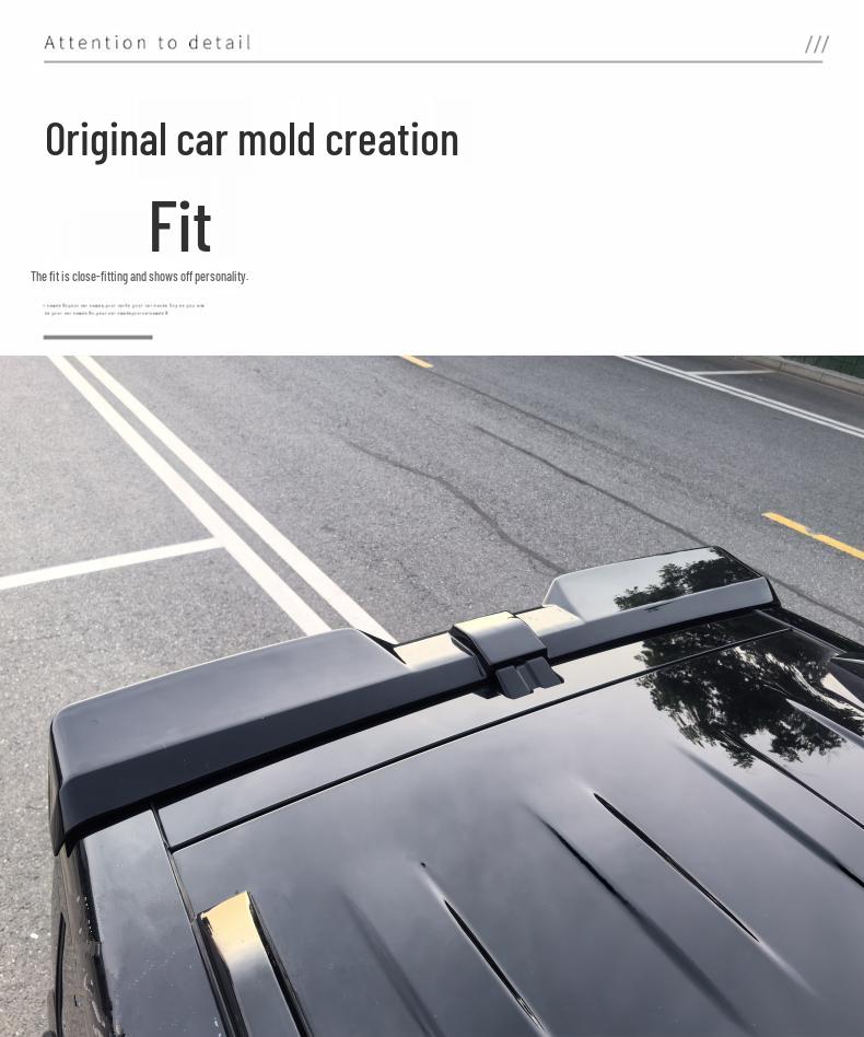 Projetado para carros Chery: Mod de Spoiler Traseiro Integrado e Asa de Teto para Visual Esportivo.