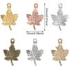 90Pcs Vintage Maple Leaf Autumn Charms, 6 Colors Alloy Fall Pendants DIY Jewelry Making Supplies For Earrings Necklaces Bracelets