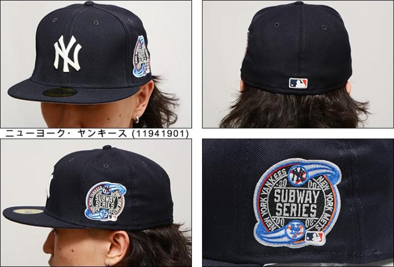 (Neue Ära) 59FIFTY New York Yankees [MLB 2000 WORLD SERIES SPIEL FITTED CAP] NEW ERA NEW YORK YANKEES Hut SUBWAY SERIES World Series (7-12 (ca.