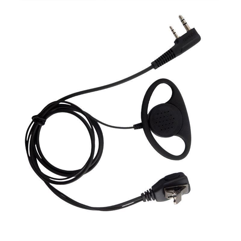 K-Head Walkie-Talkie Headset with D-Type Ear Hook and Single-Sided Earbud