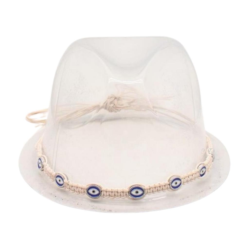 Big Brim Gold Acrylic Chain Felt Hat Solid Color Cashmere Jazz Hat French Top Hat
