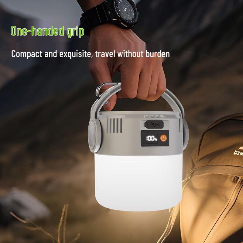 Eco-Friendly Solar LED Camping Light with Long Battery Life for Outdoor, Emergency, and Night Market Use