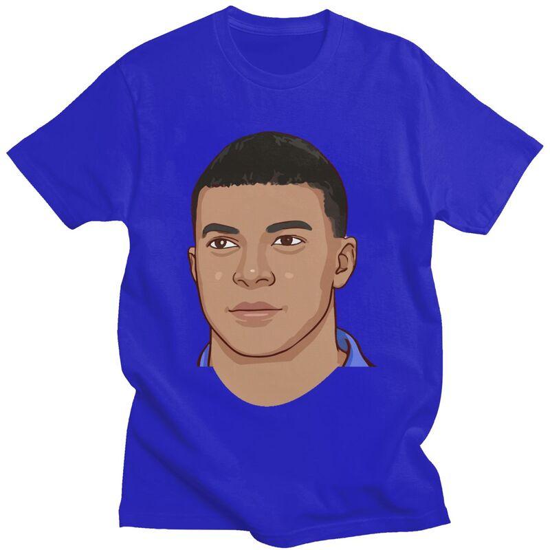 Custom Classic Soccer Gift Mbappes Meme T Shirt Men ShortSleeve Football Lover Tee Tops Pure Cotton Oversized Tshirts Merch