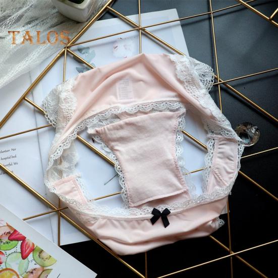 Damen-Unterwäsche aus Eisseide, sexy, niedrige Taille, Spitzenhöschen, nahtlos, unsichtbar, atmungsaktiv, Stretch-Unterhose