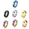 Ring Simple Steel Daily Stylish All-Match Christmas Halloween Exquisite Rings Jewelry Classic Wedding Engagement