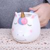 1 Stück Einzigartiges Regenbogen-Einhorn-Design 10oz Keramiktasse Handbemalte Kaffee- Kakao-Tasse für Kinder Jungen & Mädchen Einhorn-Partys