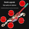 Manual Ratchet Steel Wire Rope Tensioner with Double Hooks for Trucks