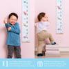 Children Height Wall Ruler Growth Chart for Kids Measurement Tool Room Decor Canvas Wood Ruler