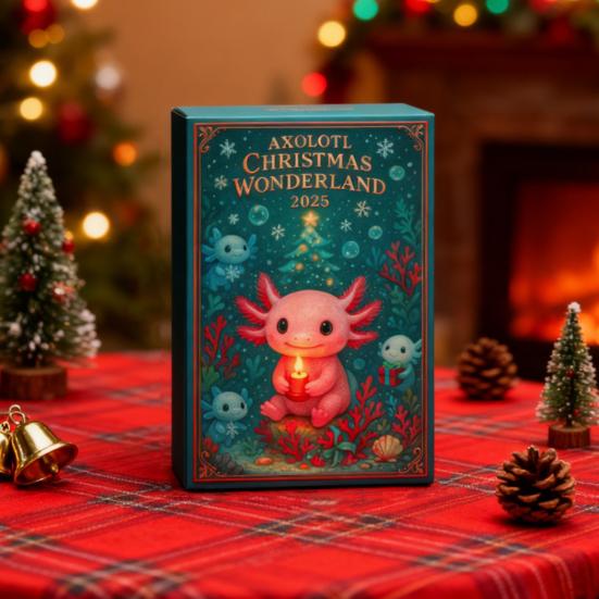 Christmas Salamander Advent Calendar Acrylic Hanging Salamander Decoration 24 Days Xmas Countdown Calendar Home Office Desktop Ornament