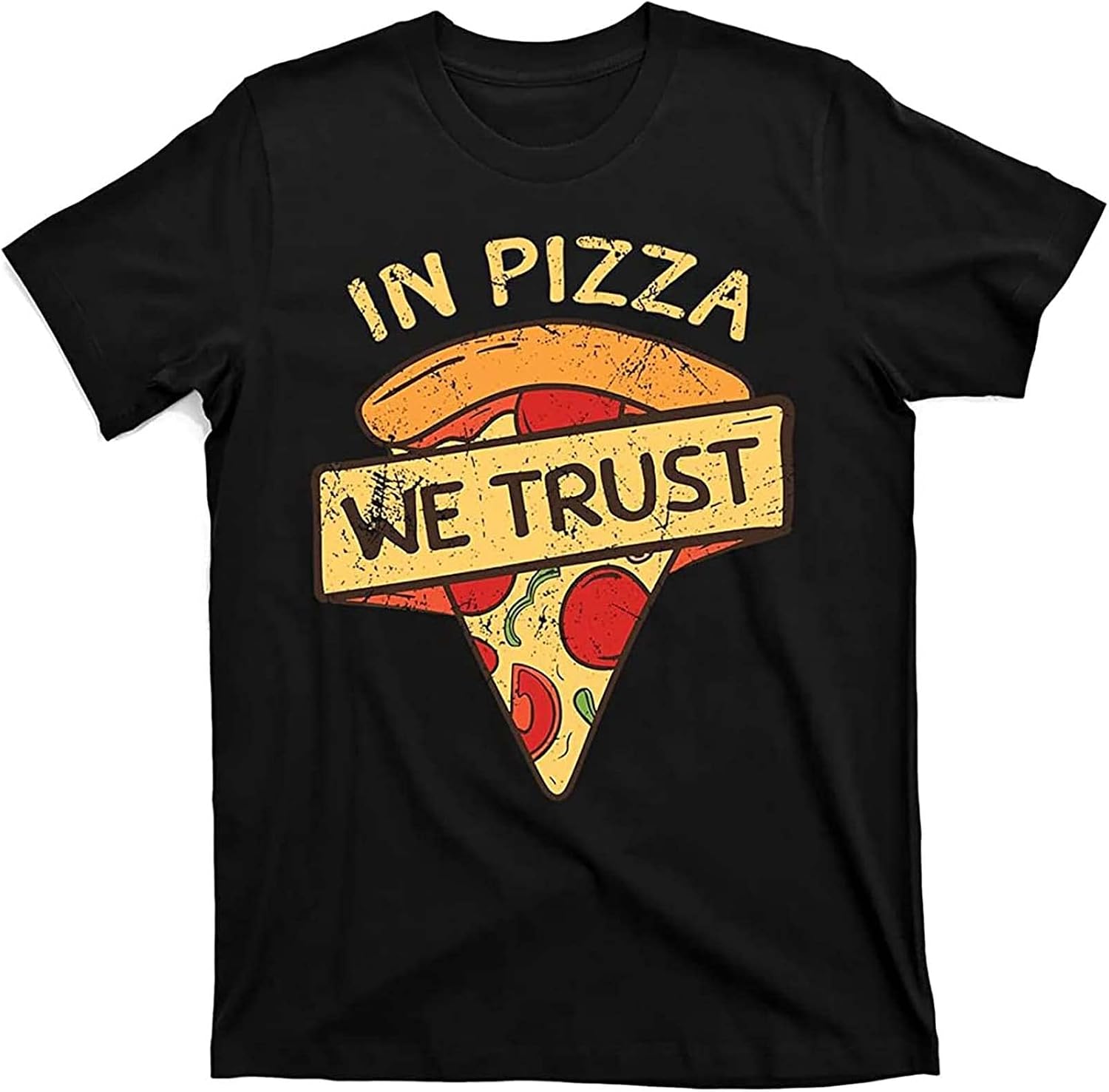 in Pizza We Trust Pizza Lover T Shirt XL