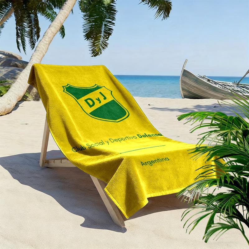 Defensa y Justicia Print Beach Towel, Large Soft Quick Dry Towel for Beach Camping Swimming