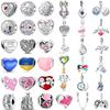 New Copper Charm Fit Original Bracelet Accessories Women Jewelry Valentine'S Day Gift Series Gloves Wedding Cake