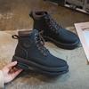 Martin Boots Men's Summer New High-top Tooling Shoes Student Outdoor Trend Fashion Platform Men's Shoes Supply