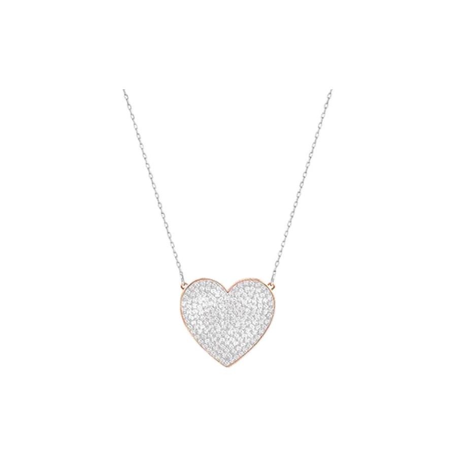 Swarovski Cupid Heart Necklace Women necklace Silver 5198940 Box (Random Color)