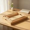 3 Pieces Educational Tray with Handles Nested Stackable for Preschoolers, Young