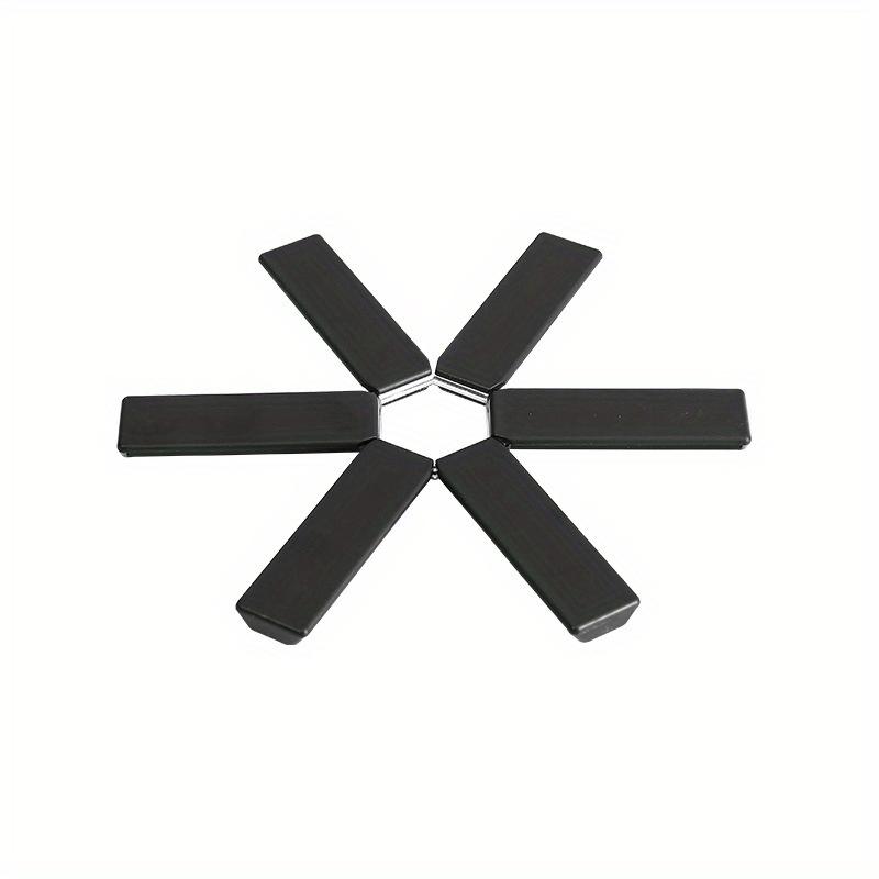 

Складные подставки под кастрюли, термостойкие складные подставки, подставки под горячее, противоожоговые, держатели для изоляции стола, складные кухонные принадлежности в форме креста 19x19cm