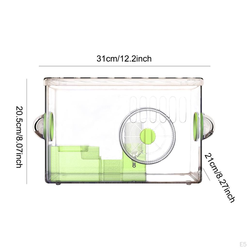 Klatka dla chomika, małe zwierzę, przezroczysta, oddychająca wentylacja, siedlisko chomika akrylowe