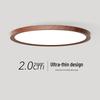Walnut Modern Minimalist Full Spectrum Anti-Blue Light Ceiling Light for Children's Room and Dining Room.