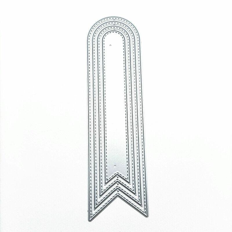 Tag Flag Frame Cutting Dies Metal Stencil DIY Scrapbooking Album Paper Card Embossing Craft Decor Art Die Cut Bookmarks