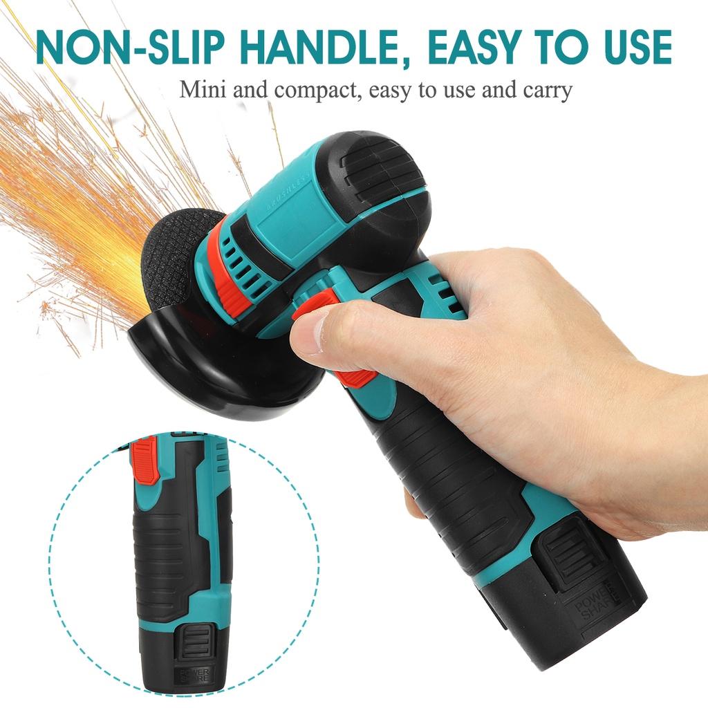 Electric Metal Cutter Power Tools Cordless Angle Grinder Mini Polishing Grinding Machine 12V 300W