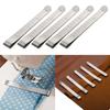 5Pcs Ruled Hemming Clips Metal Sewing Clips with 3" Engraved Measuring Ruler Perfect for Hemming Quilting Fabric Binding