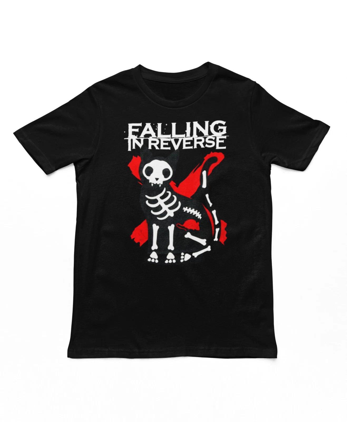

Футболка Falling in Reverse X-Ray Cat Мужская Рок-н-ролл Музыкальная группа Футболка Новая Черная 3XL
