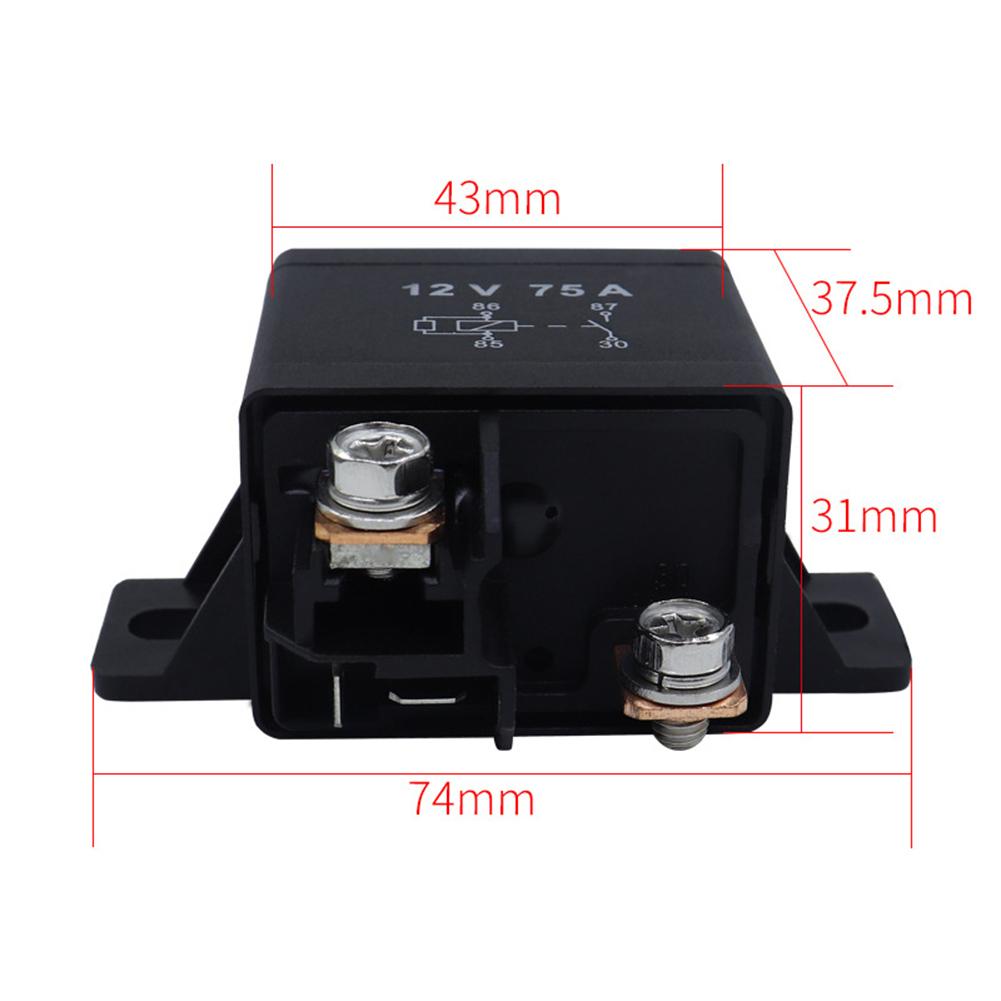 1pc 75A 12/24V Start Relay Single Pole Double Throw (SPDT) For Forklifts Machinery Equipment Accessories