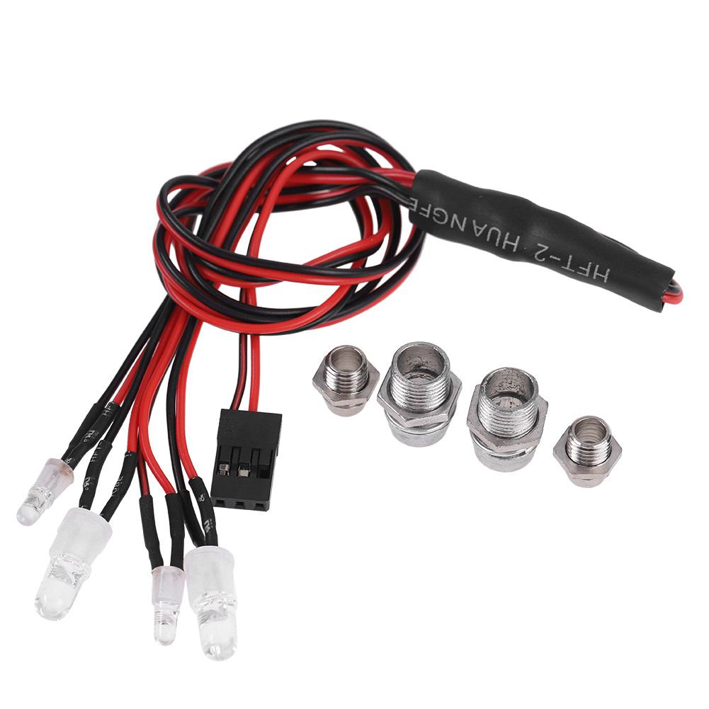 

DIY 4LED Headlight Taillight Light Kit for Rc Car Truck RC Accessories