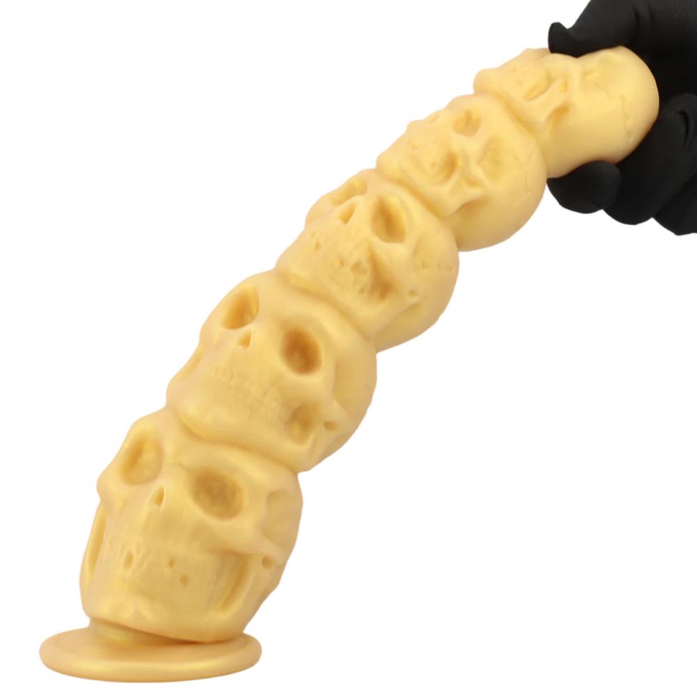 Extra Large Skull-Shaped Silicone Butt Plug Expander Adult Erotic Toy