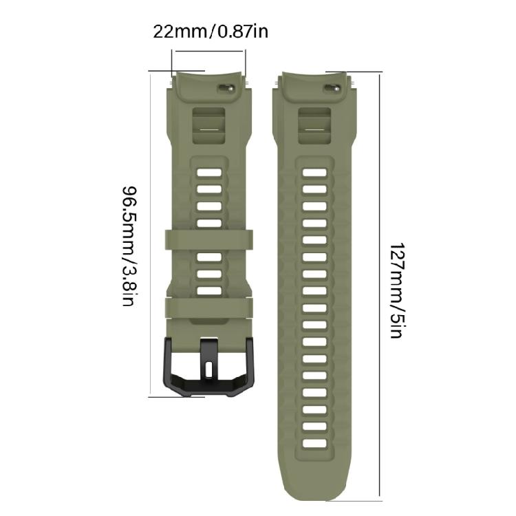 Soft Silicone Replacement Band Waterproof Sweatproof Fitness Straps Sporty Watch Accessory for Smartwatches Use