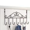 Anti-Rust Over the Door Hanger 7 Hooks Key Holder Towel Rack Towel Hook  Kitchen Bathroom
