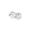For BMW 7 Series Air Conditioner Button Knob 2016-22 Cover Trim Silver Aluminum