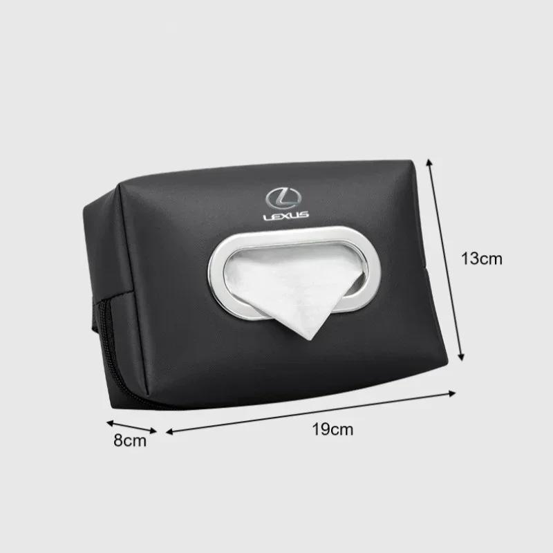 5 Colors Leather Car SeatBack Armrest Box Tissue Storage Bag Interior Practical Decoration Styling Accessories
