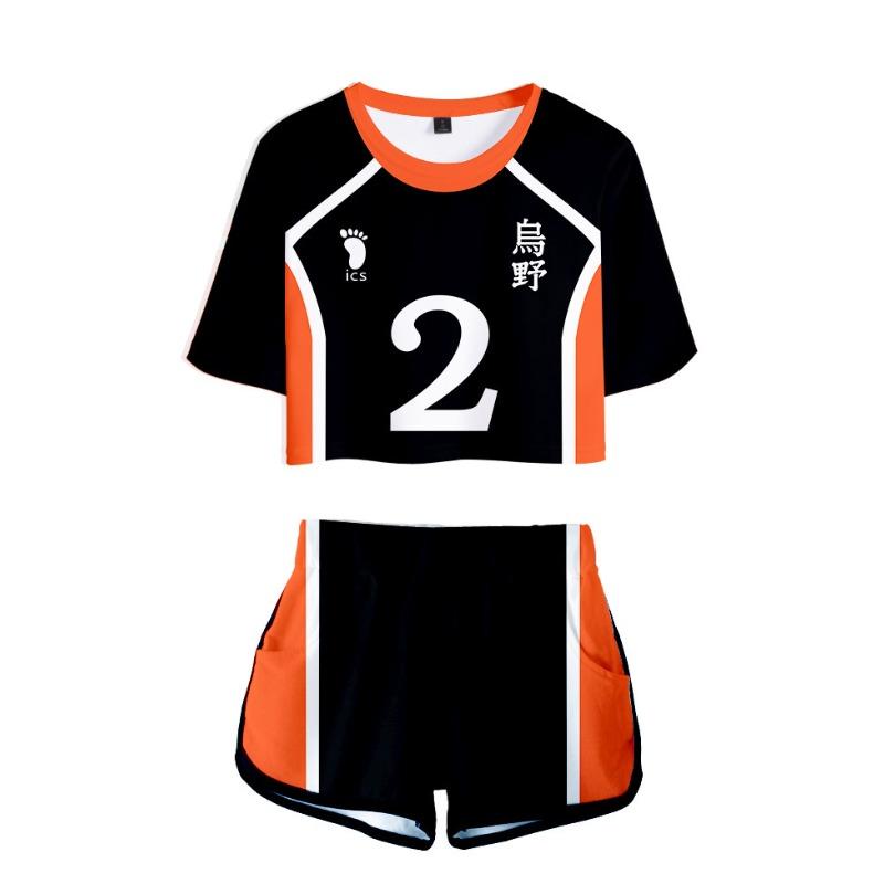 New Day Man Volleyball Less High School D Digital Printing Short Sleeve Shorts Cosplay Anime T-Shirt