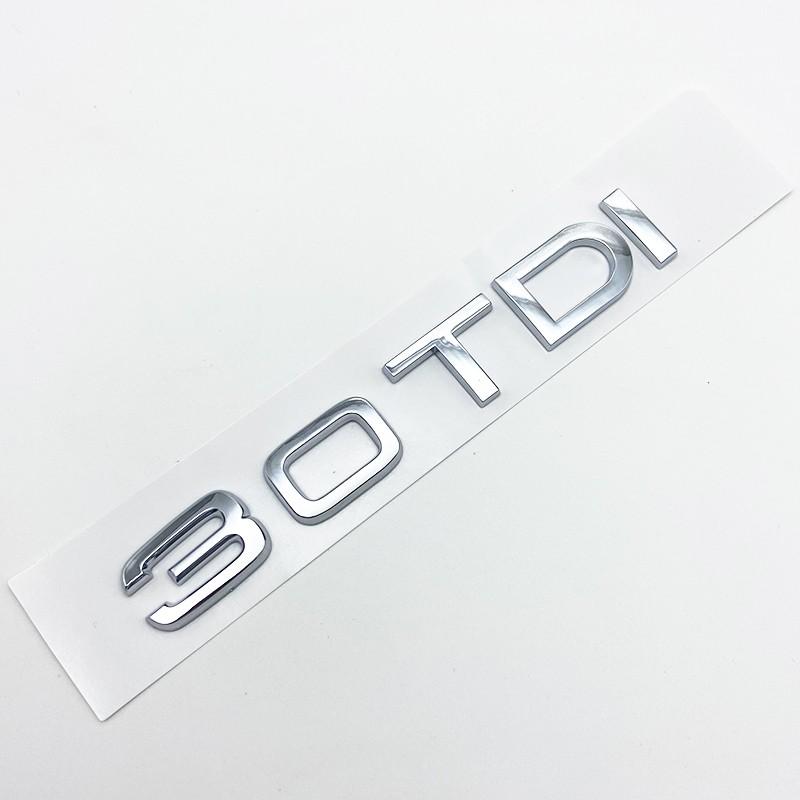 3D ABS Letters 2.0TDI 2.5TDI 3.0TDI 35TDI 40TDI 45TDI 50TDI Emblem for Audi A1 A3 A4 A5 A6 A7 A8 Q2 Q3 Q5 Q7 Car Trunk Sticker