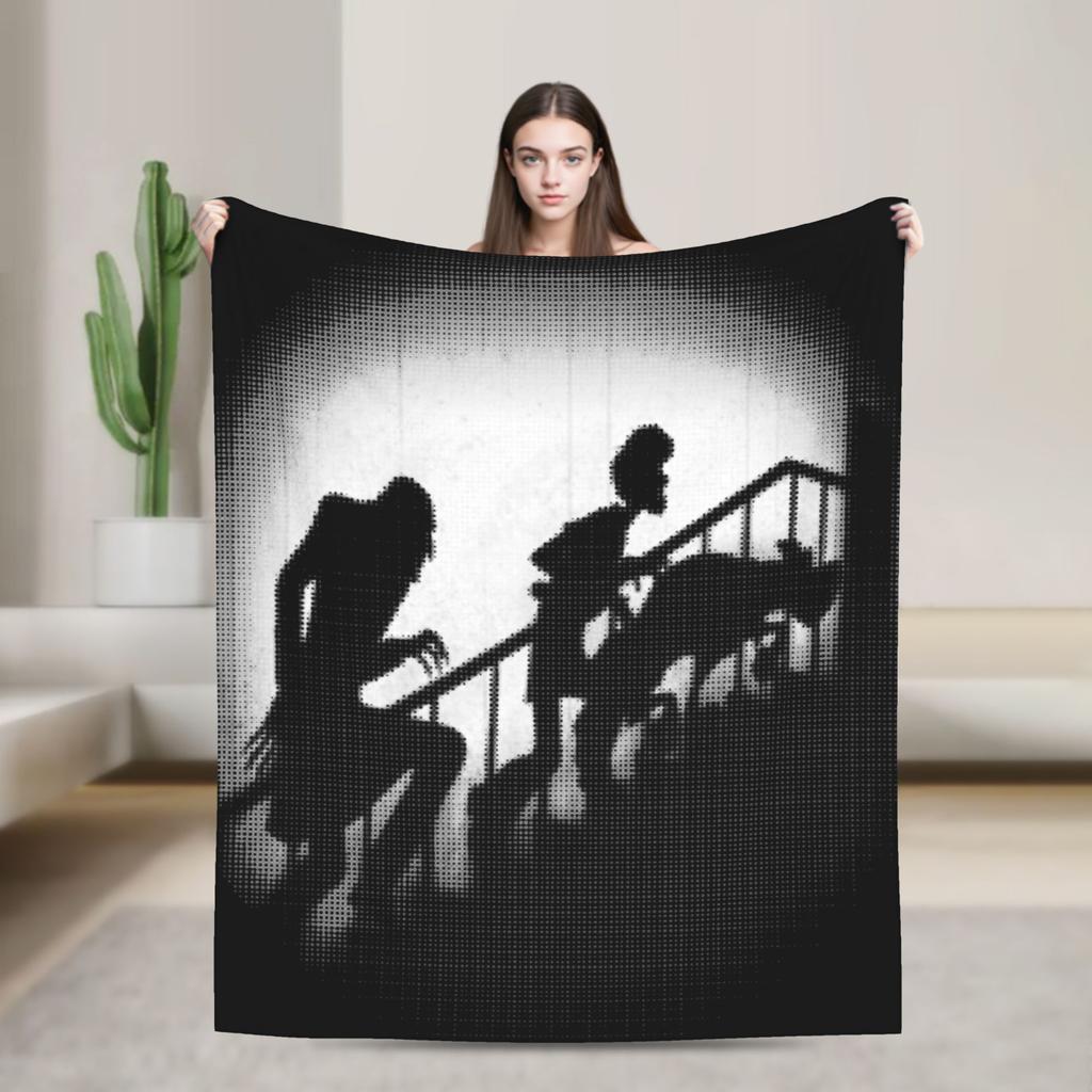 Masquerade Clan Nosferatu Revised Knitted Blankets Flannel  Super Warm Throw Blankets for Airplane Travel Bedspread