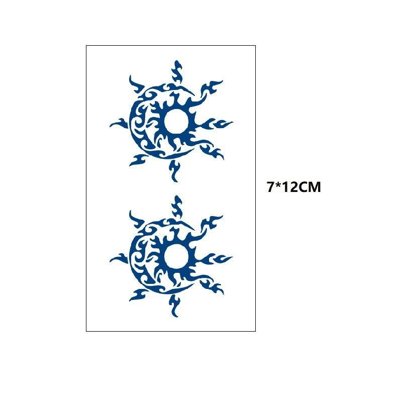 

Маленький узор бабочка морская волна хвост рыбы другая сторона цветок маленький свежий сок травяной имитация грудь вода переводная татуировка наклейка 7*12cm