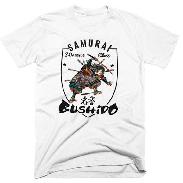 Samurai T-Shirt Bushido Japanese Warrior Class Till Death Kanji L