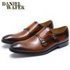 Luxury Mens Casual Shoes Elegant Office Business Wedding Dress Formal Shoe Comfortable Double Monk Strap Slip On Loafers for Men