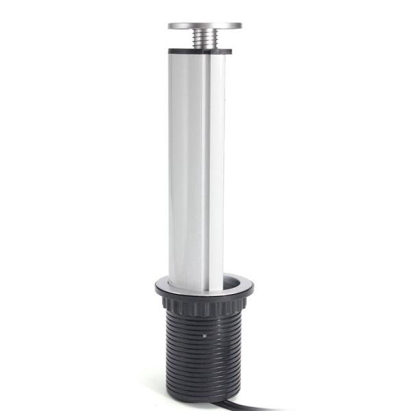 2500W US/UK/EU/AU Plug Pull Pop Up Electrical Socket 4 Power 2 Charge USB Aluminum Shelf LED Desk Worktop Extension Table Office