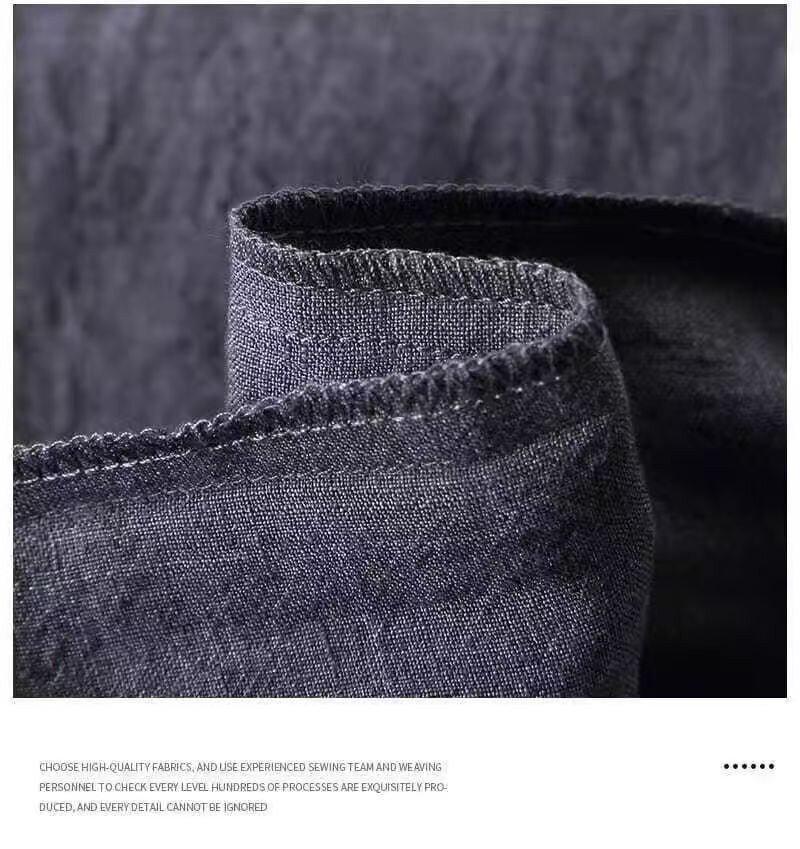 2026 Men's Summer Stand Collar Cotton Linen Short Sleeve Casual Shirt - Breathable, Loose Fit